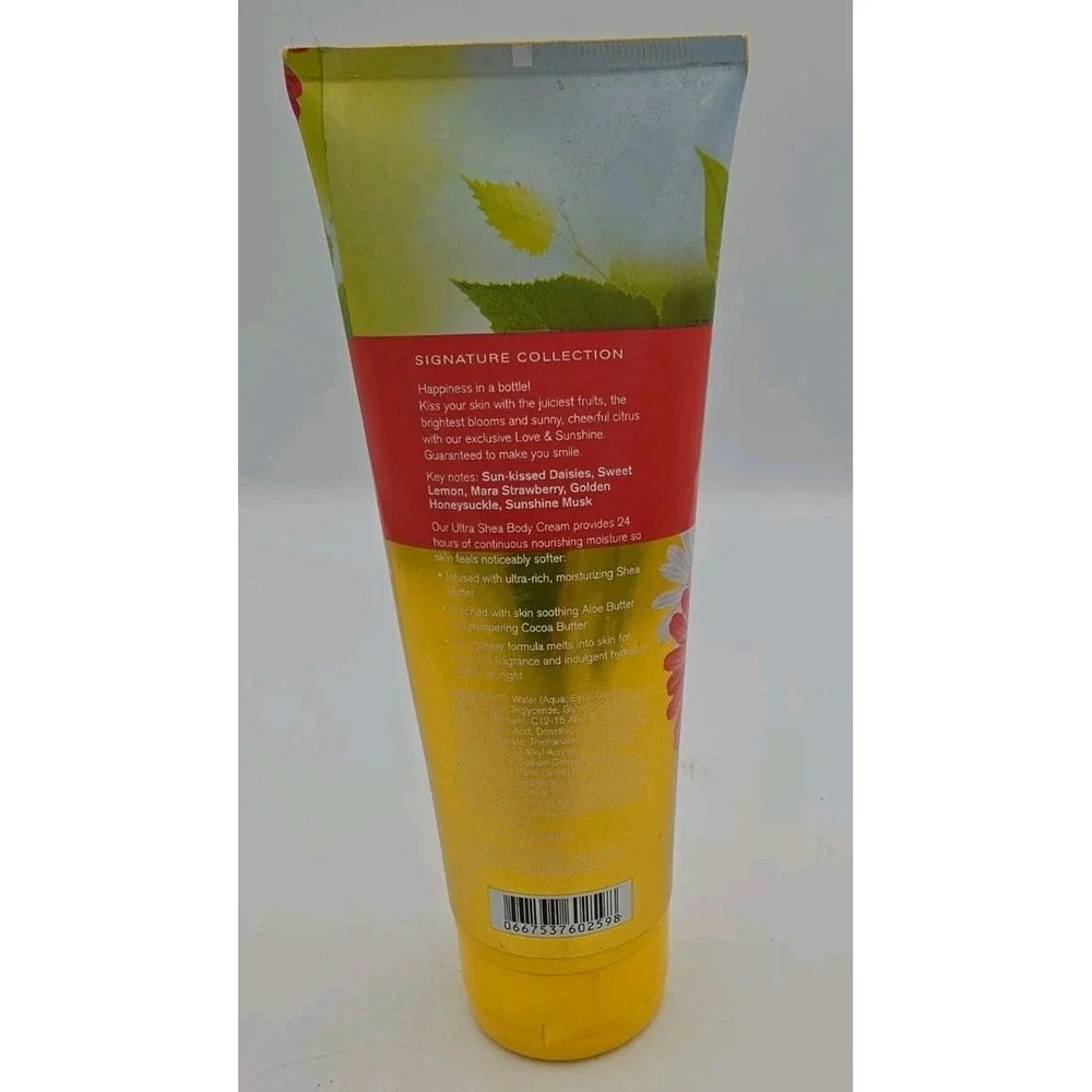 Bath & Body Works Love & Sunshine Ultra Shea Body Cream 8 oz Rare Discontinued